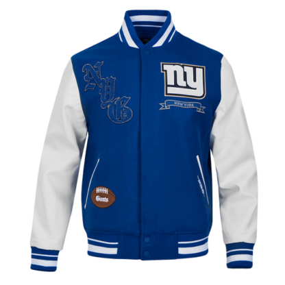 Jacket Nfl New York Giants Pro Prep Wool Men'S Varsity