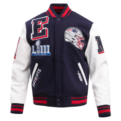 Jacket Nfl New England Patriots Mashup Men'S Wool Varsity