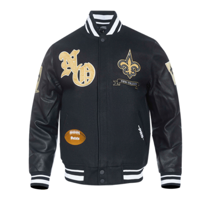 Jacket Nfl New Orleans Saints Pro Prep Wool Men'S Varsity