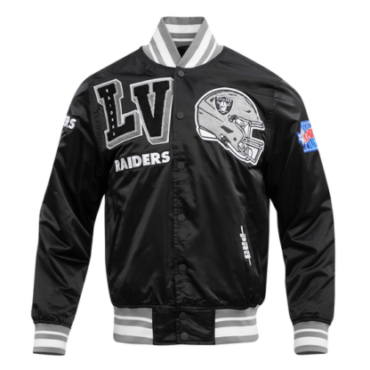 Jacket Nfl Las Vegas Raiders Mashup Men'S Rib Satin