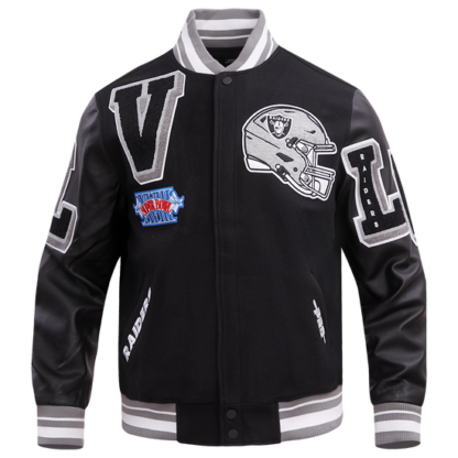 Jacket Nfl Las Vegas Raiders Mashup Men'S Rib Wool Varsity