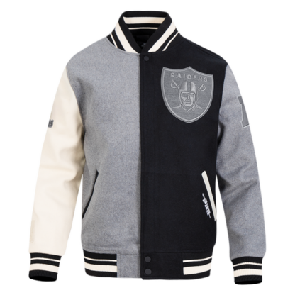 Jacket Nfl Las Vegas Raiders Reverse French Wool Varsity