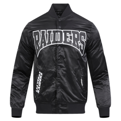 Jacket Nfl Las Vegas Raiders Crest Emblem Men'S Satin