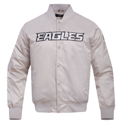 Jacket Nfl Philadelphia Eagles Big Logo No Fill Men'S Satin