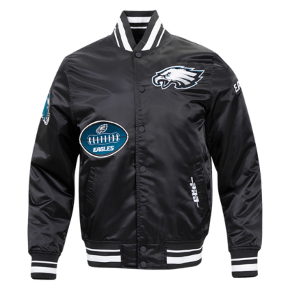 Jacket Nfl Philadelphia Eagles Old English Men'S Rib Satin