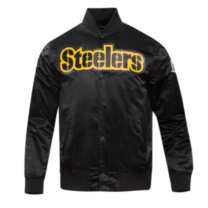 Jacket Nfl Pittsburgh Steelers Big Logo Men'S Satin