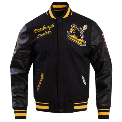 Jacket Nfl Pittsburgh Steelers Retro Classic Wool Varsity