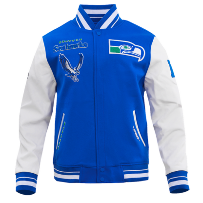 Jacket Nfl Seattle Seahawks Retro Classic Men'S Wool Varsity