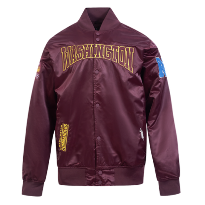 Jacket Nfl Washington Commanders Crest Emblem Men'S Satin