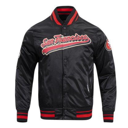 Jacket Nhl Chicago Blackhawks Script Tail Men'S Rib Satin