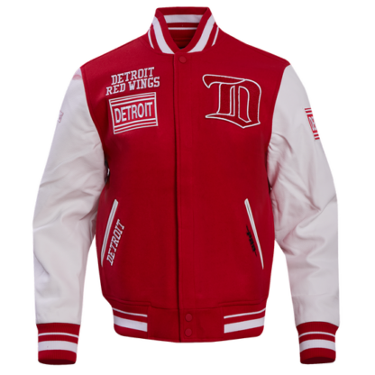 Jacket Nhl Detroit Red Wings Retro Classic Men Wool Varsity