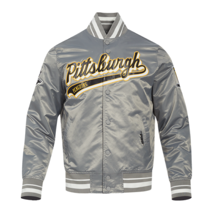 Jacket Nhl Pittsburgh Penguins Script Tail Men'S Satin