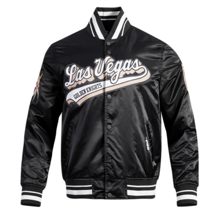 Jacket Nhl Vegas Golden Knights Script Tail Men'S Satin