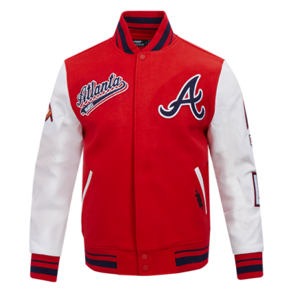 Jacket Mlb Atlanta Braves Script Tail Men'S Wool Varsity