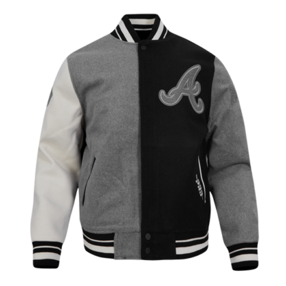 Jacket Mlb Atlanta Braves Reverse French Terry Wool Varsity