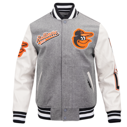 Jacket Mlb Baltimore Orioles Script Tail Men'S Wool Varsity