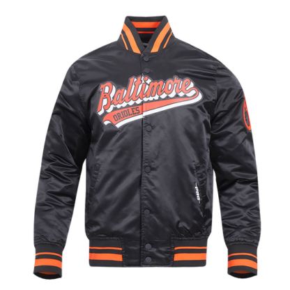 Jacket Mlb Baltimore Orioles Script Tail Men'S Satin