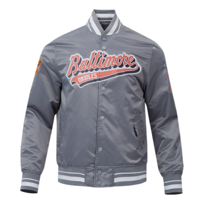 Jacket Mlb Baltimore Orioles Script Tail Men'S Satin