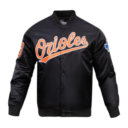 Jacket Mlb Baltimore Orioles Big Logo World Series  Satin