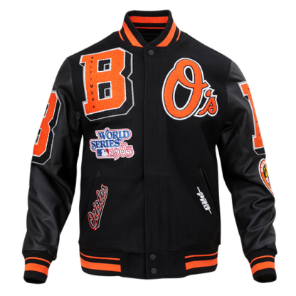 Jacket Mlb Baltimore Orioles Mashup Men'S Rib Wool Varsity