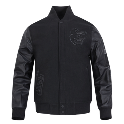 Jacket Mlb Baltimore Orioles Triple Black Men'S Wool Varsity