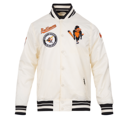 Jacket Mlb Baltimore Orioles Retro Classic Men'S Rib Satin