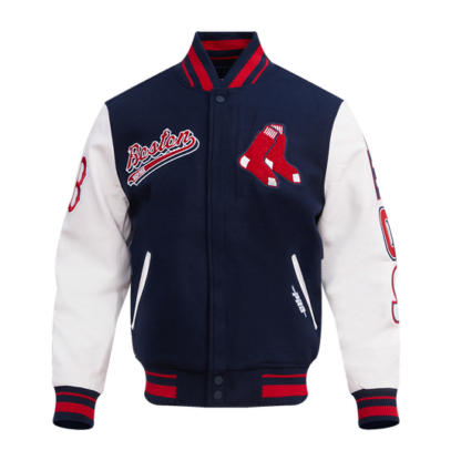 Jacket Mlb Boston Red Sox Script Tail Men'S Wool Varsity