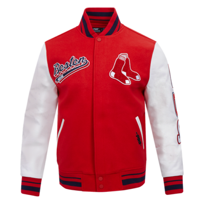 Jacket Mlb Boston Red Sox Script Tail Men'S Wool Varsity