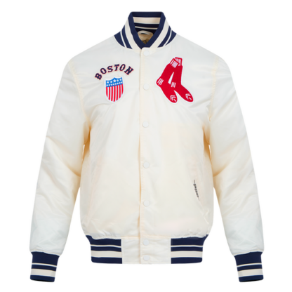 Jacket Mlb Boston Red Sox Retro Classic Men'S Rib Satin