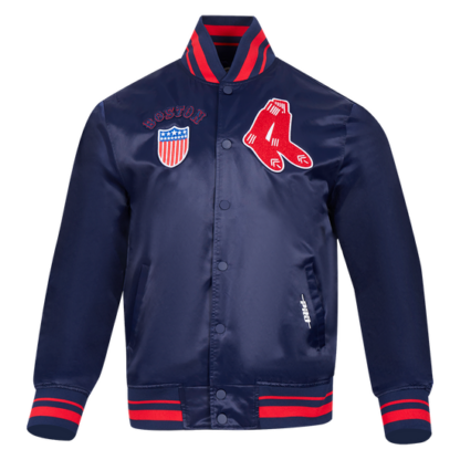 Jacket Mlb Boston Red Sox Retro Classic Men'S Rib Satin