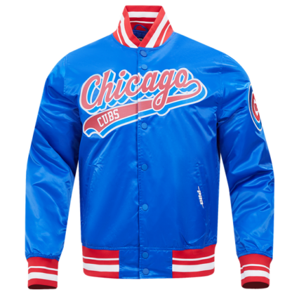 Jacket Mlb Chicago Cubs Script Tail Men'S Satin