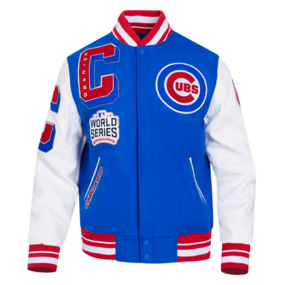 Jacket Mlb Chicago Cubs Mashup Men'S Rib Wool Varsity