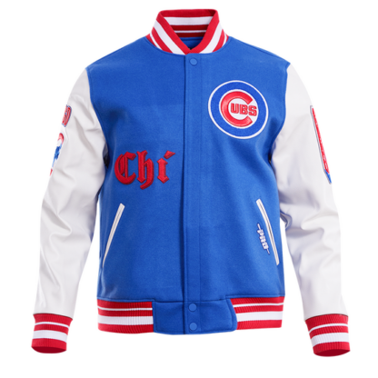 Jacket Mlb Chicago Cubs Old English Wool Men'S Varsity