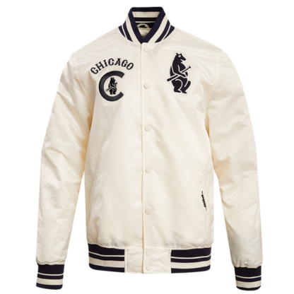 Jacket Mlb Chicago Cubs Retro Classic Men'S Rib Satin