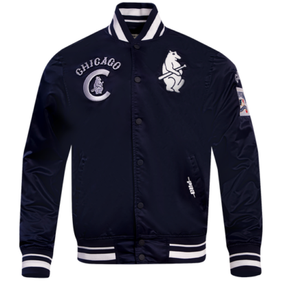 Jacket Mlb Chicago Cubs Retro Classic Men'S Rib Satin