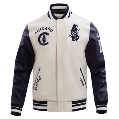 Jacket Mlb Chicago Cubs Retro Classic Men'S Wool Varsity