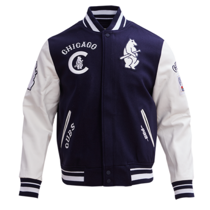 Jacket Mlb Chicago Cubs Retro Classic Men'S Wool Varsity