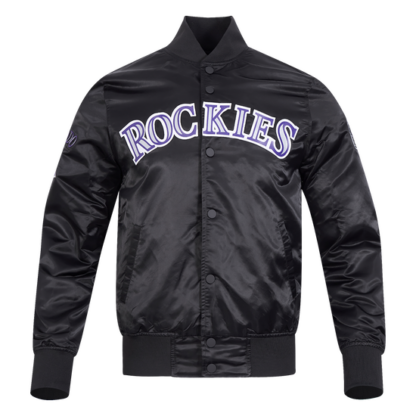 Jacket Mlb Colorado Rockies Big Logo Men'S Satin