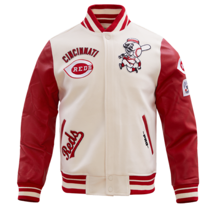 Jacket Mlb Cincinnati Reds Retro Classic Men'S Wool Varsity