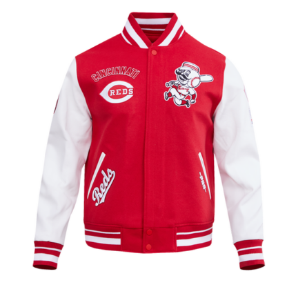 Jacket Mlb Cincinnati Reds Retro Classic Men'S Wool Varsity