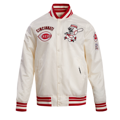 Jacket Mlb Cincinnati Reds Retro Classic Men'S Rib Satin