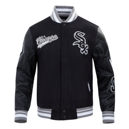 Jacket Mlb Chicago White Sox Script Tail Men'S Wool Varsity