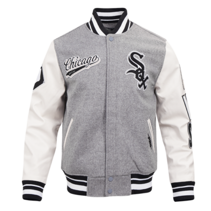 Jacket Mlb Chicago White Sox Script Tail Men'S Wool Varsity