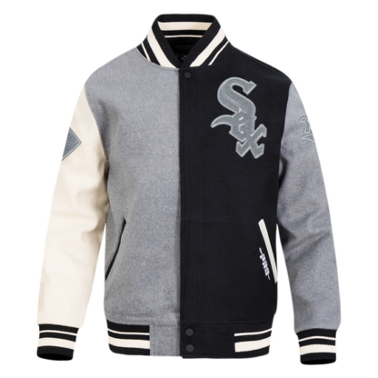 Jacket Mlb Chicago White Sox Reverse French Terry Varsity