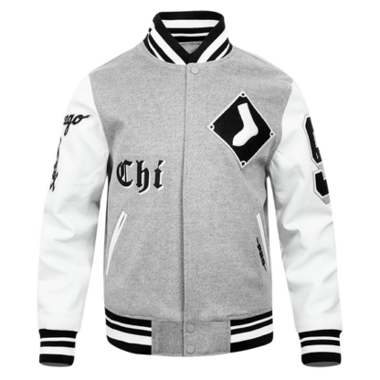 Jacket Mlb Chicago White Sox Old English Men'S Wool Varsity