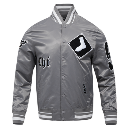 Jacket Mlb Chicago White Sox Old English Men'S Rib Satin