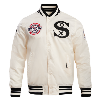 Jacket Mlb Chicago White Sox Retro Classic Men'S Rib Satin