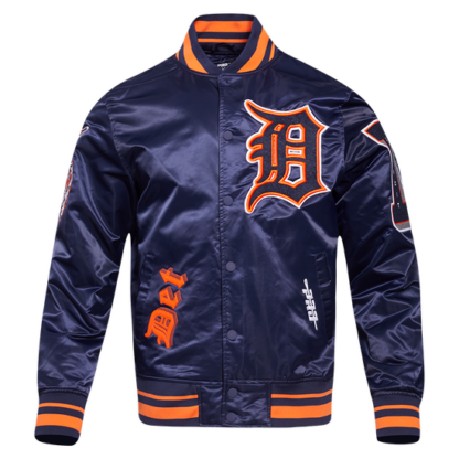 Jacket Mlb Detroit Tigers Old English Men'S Rib Satin