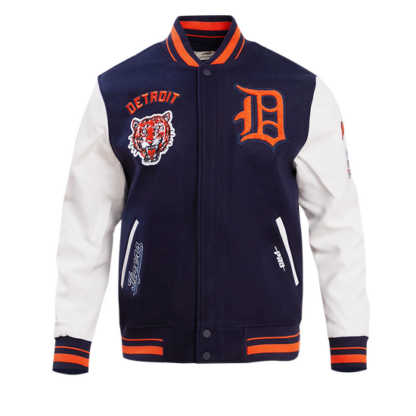 Jacket Mlb Detroit Tigers Retro Classic Men'S Wool Varsity