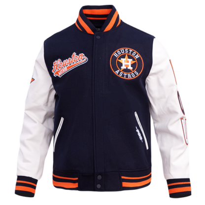 Jacket Mlb Houston Astros Script Tail Men'S Wool Varsity